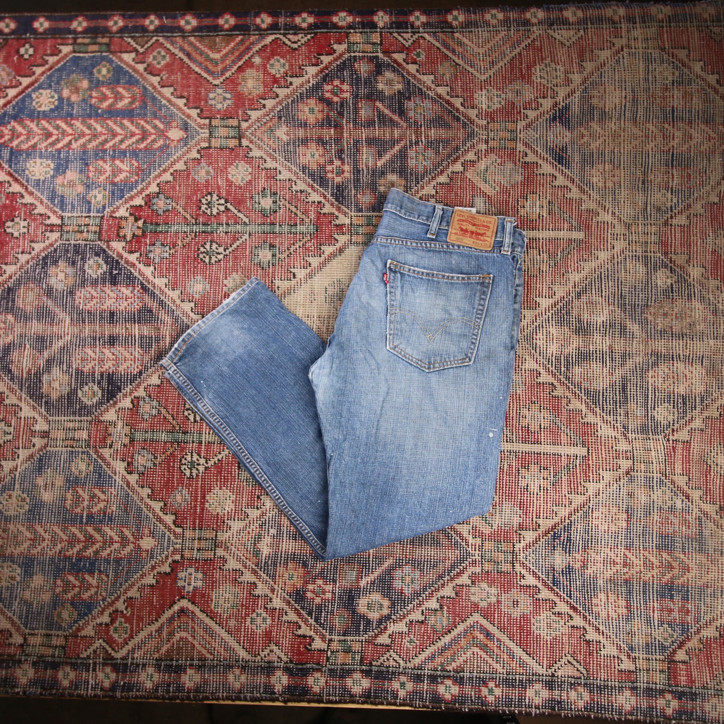 Levi's 505 W38 L30 Straight Leg Regular Fit Blue Denim Jeans