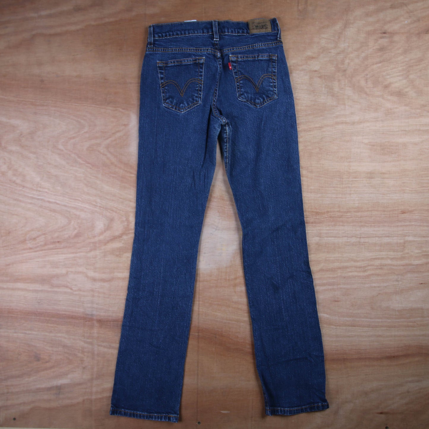 Levi's 505 Red Tab W28 L32 Straight Leg Regular Fit Blue Denim Jeans