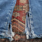 Wrangler W34 L32 Straight Leg Relaxed Fit Blue Denim Jeans