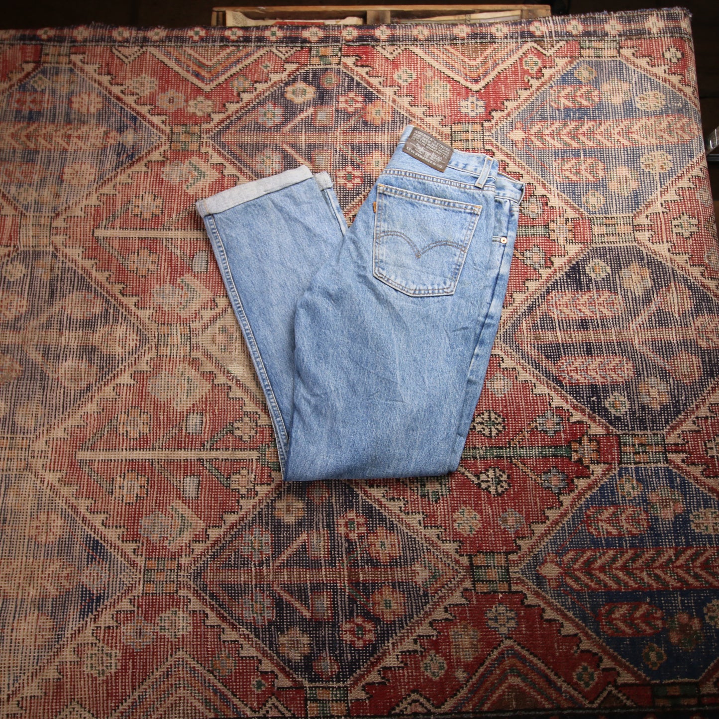 Levi's Orange Tab W32 L30 Tapered Leg Relaxed Fit Blue Denim Jeans