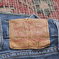 Levi's 559 W38 L31 Straight Leg Regular Fit Classic Ripped Style Blue Denim Jean