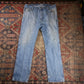 Wrangler W38 L31 Straight Leg Relaxed Fit Blue Denim Jeans