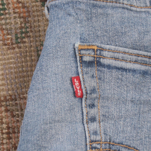 Levi's W32 L31 Straight Leg Classic Ripped Style Blue Denim Jeans