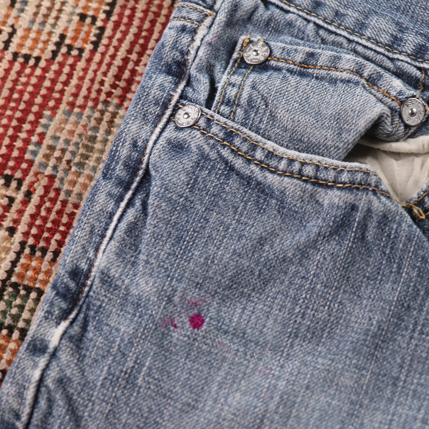 Levi's 514 Red Tab W28 L28 Straight Leg Blue Denim Jeans