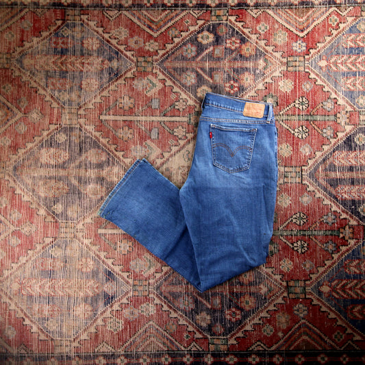 Levi's 519 W30 L30 Bootcut Blue Denim Jeans