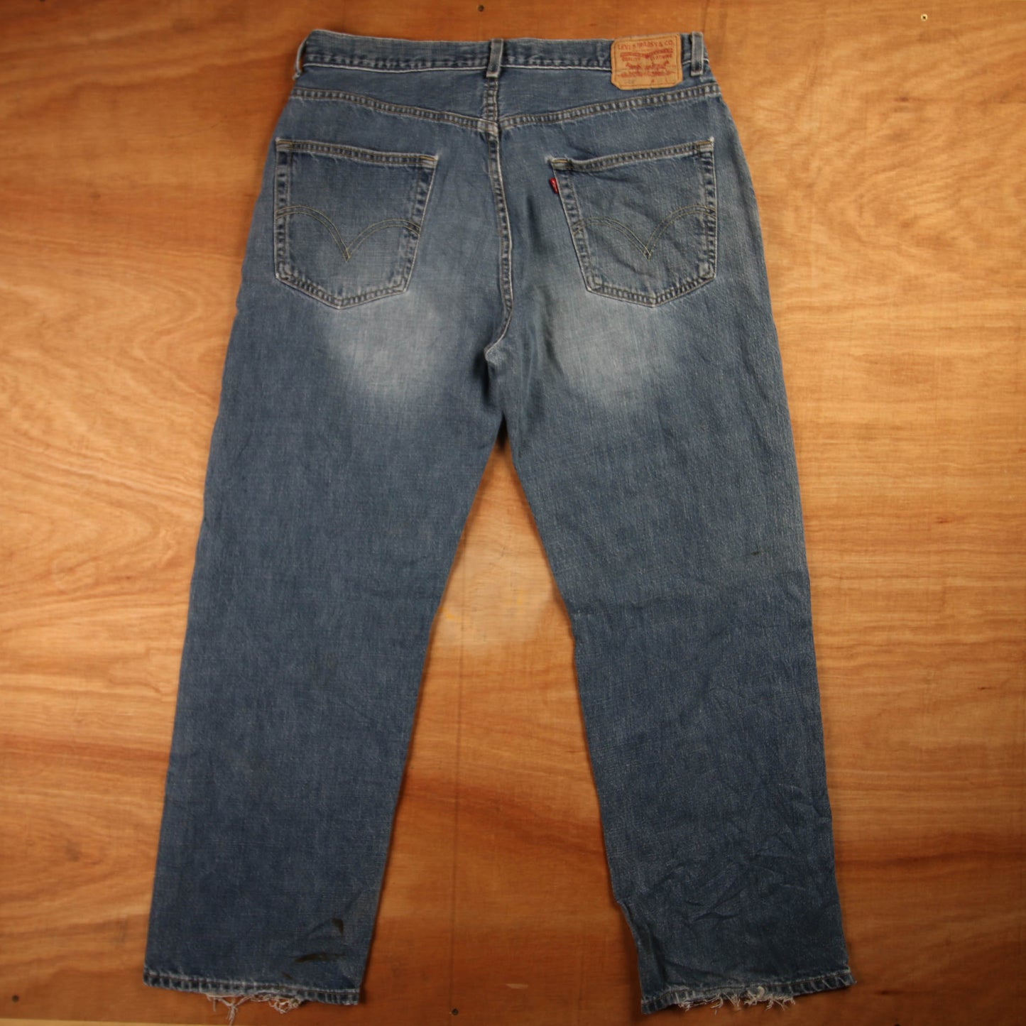 Levi's 569 Red Tab W34 L30 Straight Leg Loose Fit Blue Denim Jeans