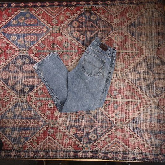 Lee W30 L30 Straight Leg Relaxed Fit Blue Denim Jeans