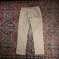 Levi's W30 L28 Tapered Leg Relaxed Fit Beige Denim Jeans