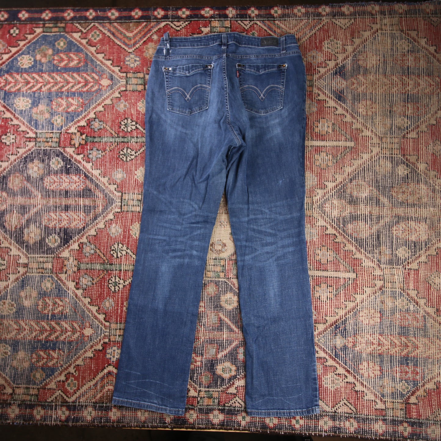 Levi's 580 W32 L30 Straight Leg Blue Denim Jeans