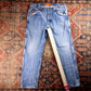 Wrangler W36 L30 Straight Blue Denim Jeans