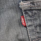 Levi's 505 Red Tab W30 L29 Straight Leg Regular Fit Blue Denim Jeans