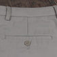 IZOD W36 L29 Straight Leg Beige Cotton Blend Trousers