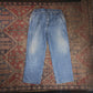 Lee W34 L27 Straight Leg Loose Fit Blue Denim Jeans