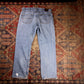 Lee W36 L29 Straight Leg Loose Fit Classic Ripped Style Blue Denim Jeans
