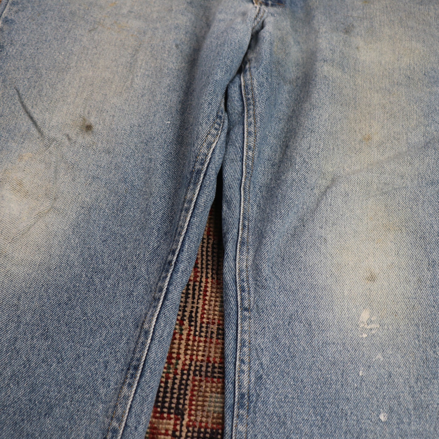Lee W38 L28 Straight Leg Loose Fit Blue Denim Jeans