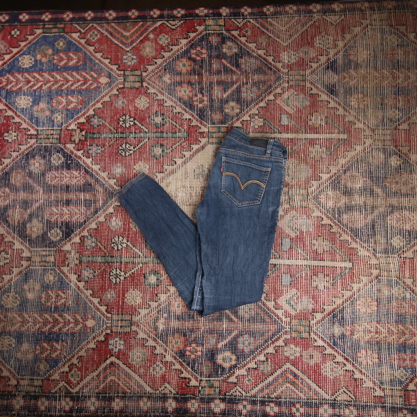 Levi's W28 L28 Skinny Blue Denim Jeans