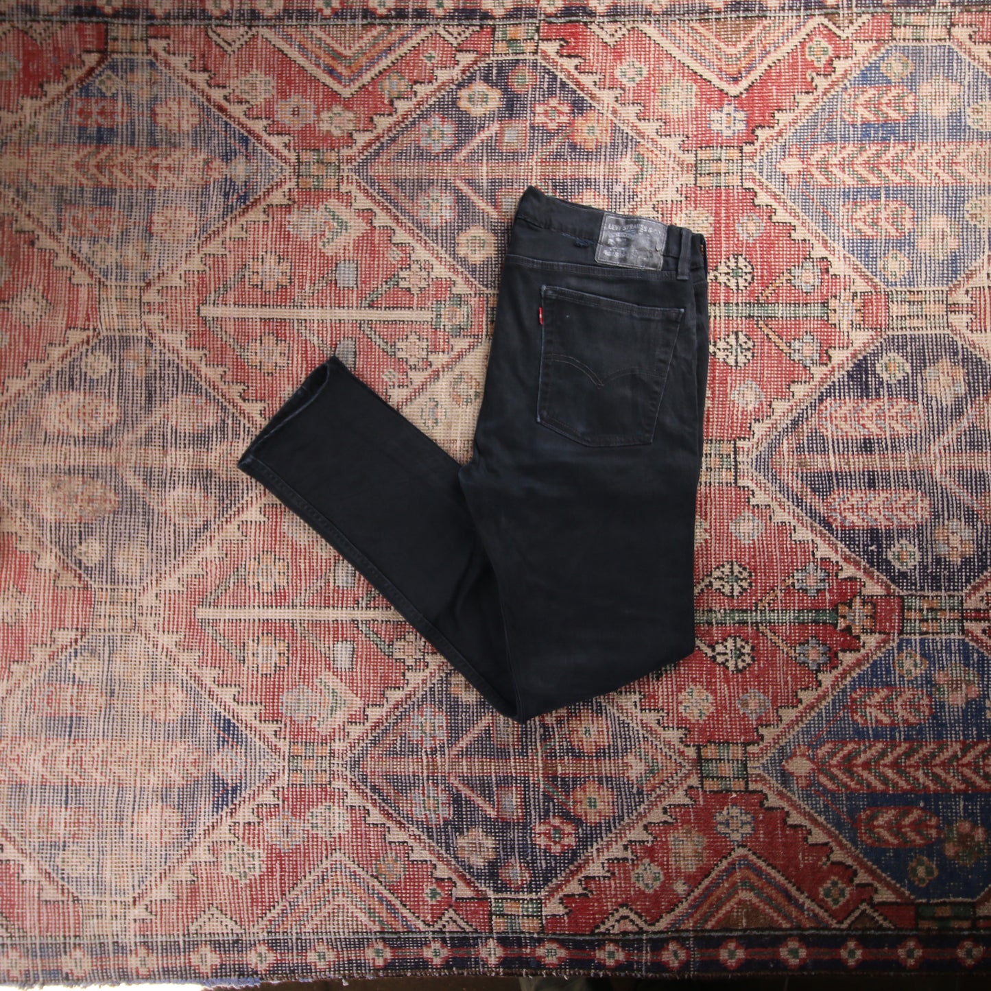 Levi's Red Tab W30 L31 Slim Straight Leg Jeans Black Denim Jeans
