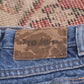 Unbranded W40 L30 Straight Leg Relaxed Fit Blue Denim Jeans