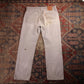 Levi's 501 W32 L28 Original Fit Beige Denim Jeans