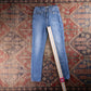 Levi's 721 Red Tab W26 L28 Skinny Blue Denim Jeans