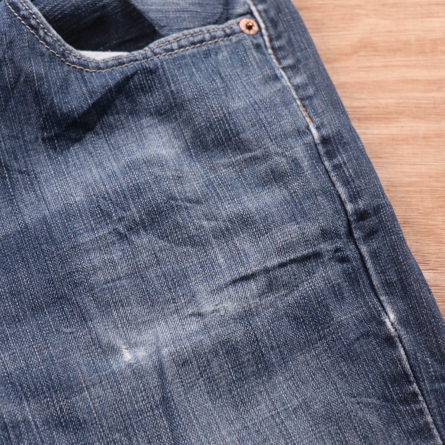 Levi's 527 Red Tab W30 L30 Bootcut Blue Denim Jeans