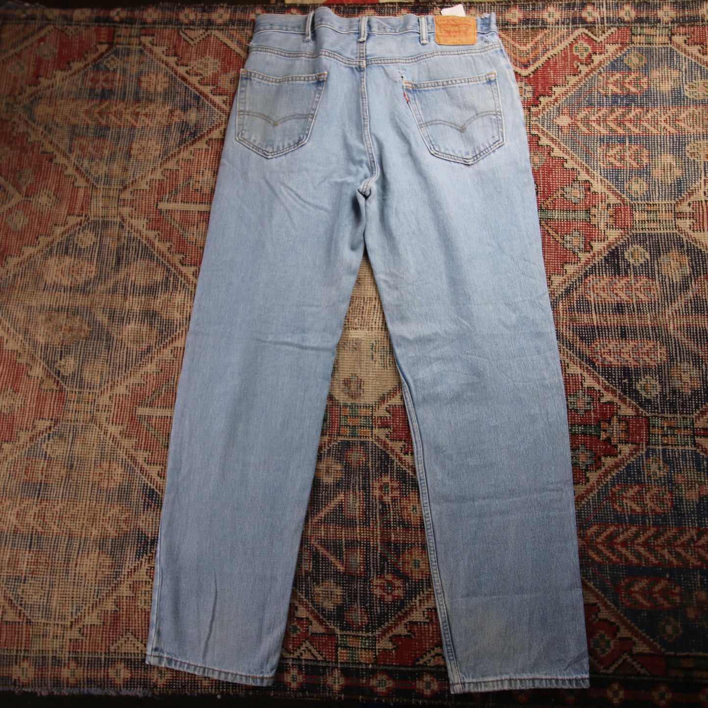 Levi's 550 W36 L32 Tapered Leg Relaxed Fit Blue Denim Jeans