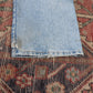 Wrangler W38 L33 Straight Leg Relaxed Fit Blue Denim Jeans