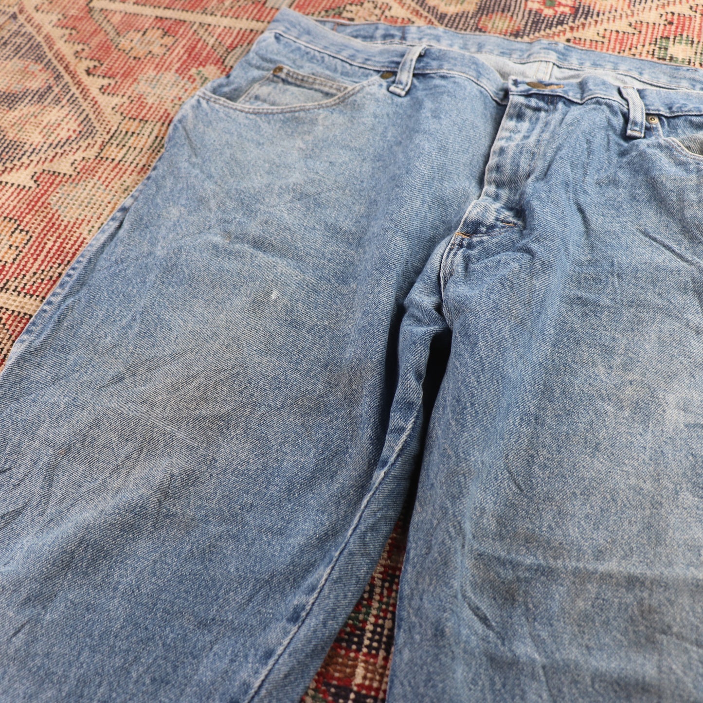 Wrangler W32 L30 Relaxed Blue Denim Jeans