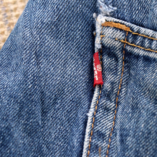 Levi's 505 W36 L32 Straight Leg Regular Fit Blue Denim Jeans