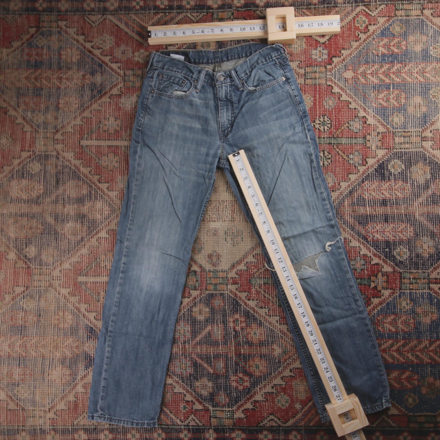 Levi's Red Tab W28 L29 Straight Leg Blue Denim Jeans