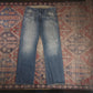 Lee W34 L31 Straight Leg Relaxed Fit Blue Denim Jeans