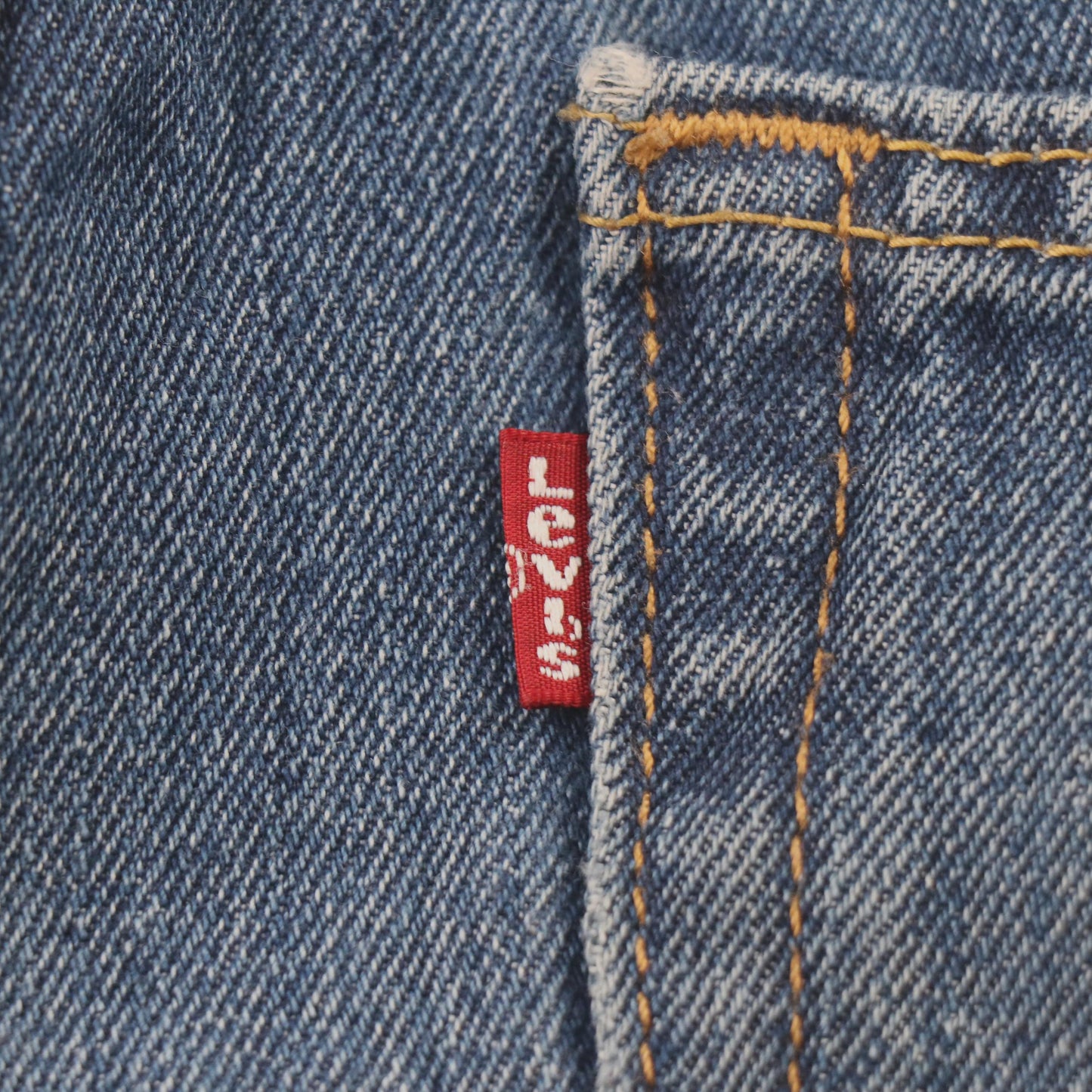 Levi's 516 Red Tab W34 L26 Relaxed Straight Leg Blue Denim Jeans