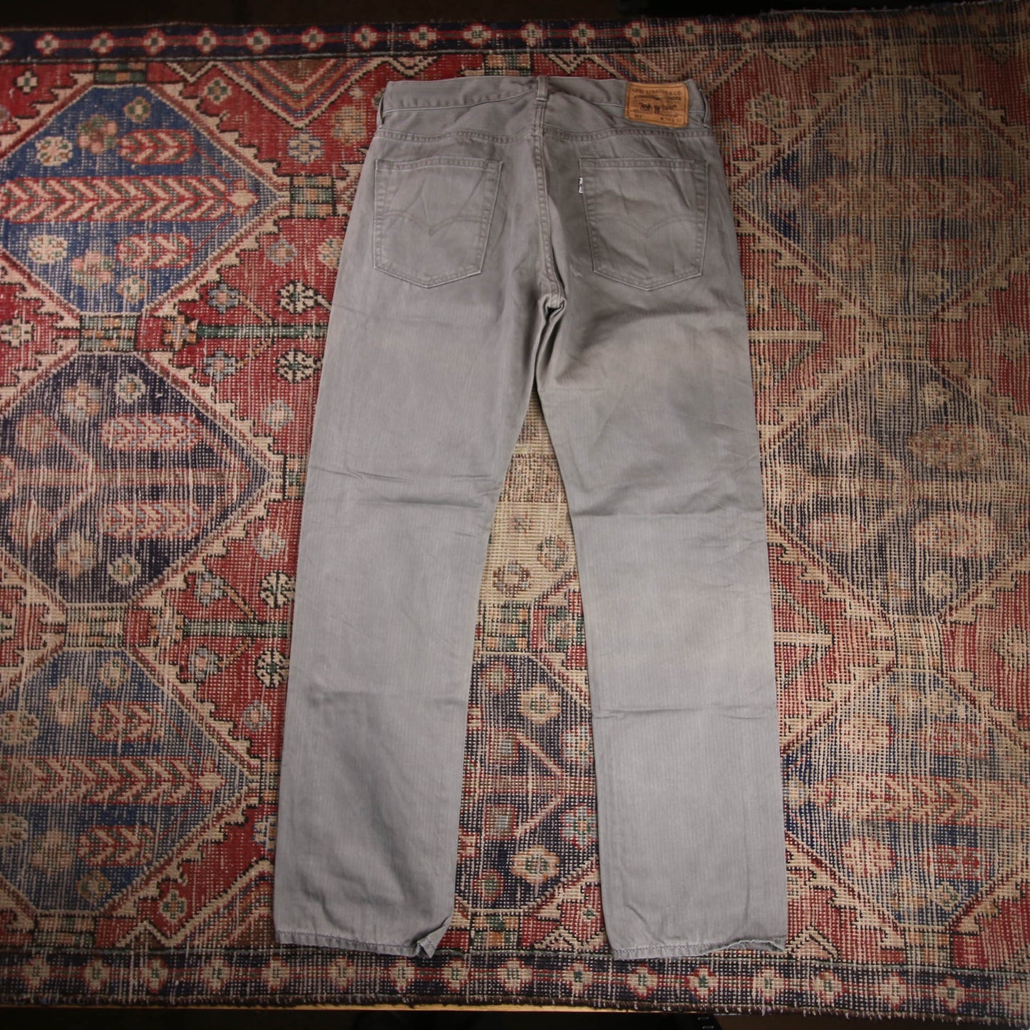 Levi's 513 W32 L31 Straight Leg Slim Fit Grey Denim Jeans