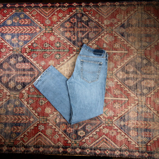 Levi's W32 L29 Straight Leg Relaxed Fit Blue Denim Jeans