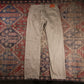 Levi's 505 W32 L32 Straight Leg Regular Fit Beige Denim Jeans