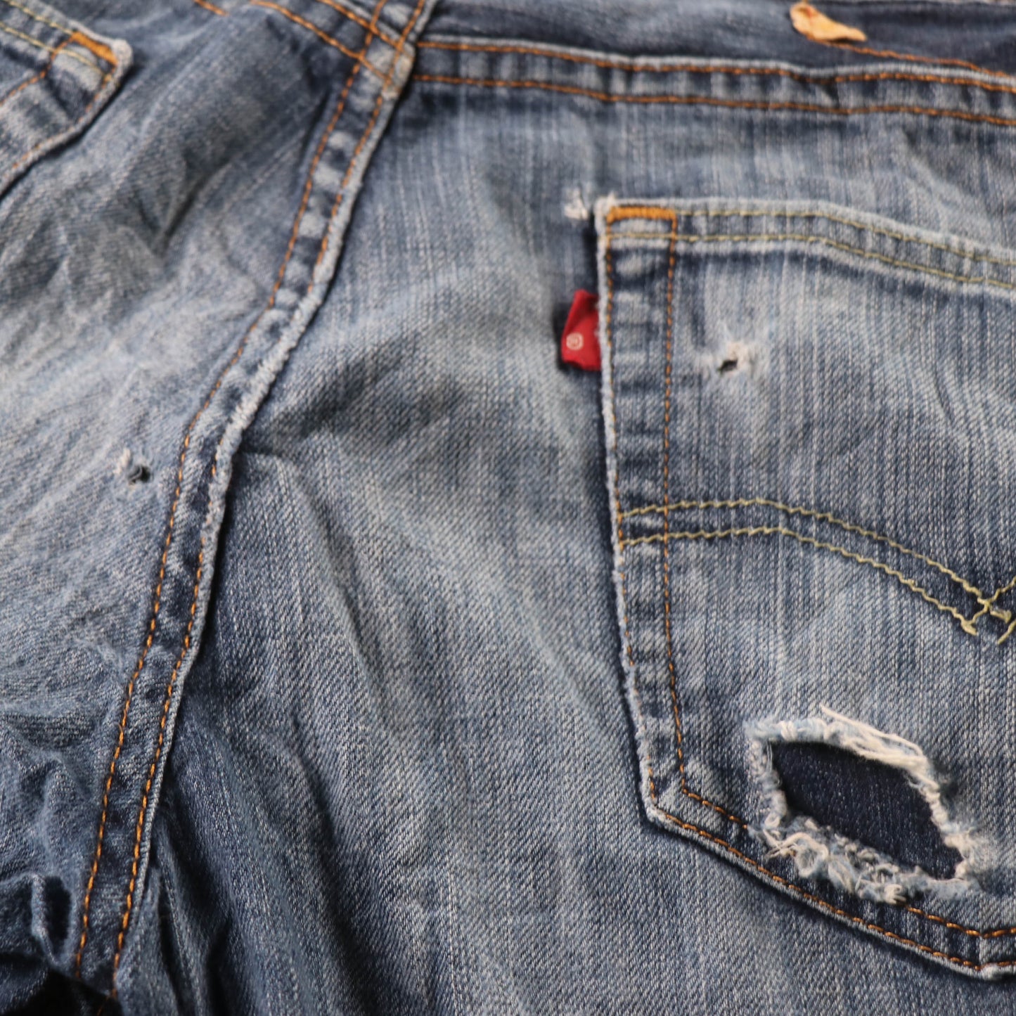 Levi's 505 Red Tab W30 L33 Straight Leg Regular Fit Blue Denim Jeans