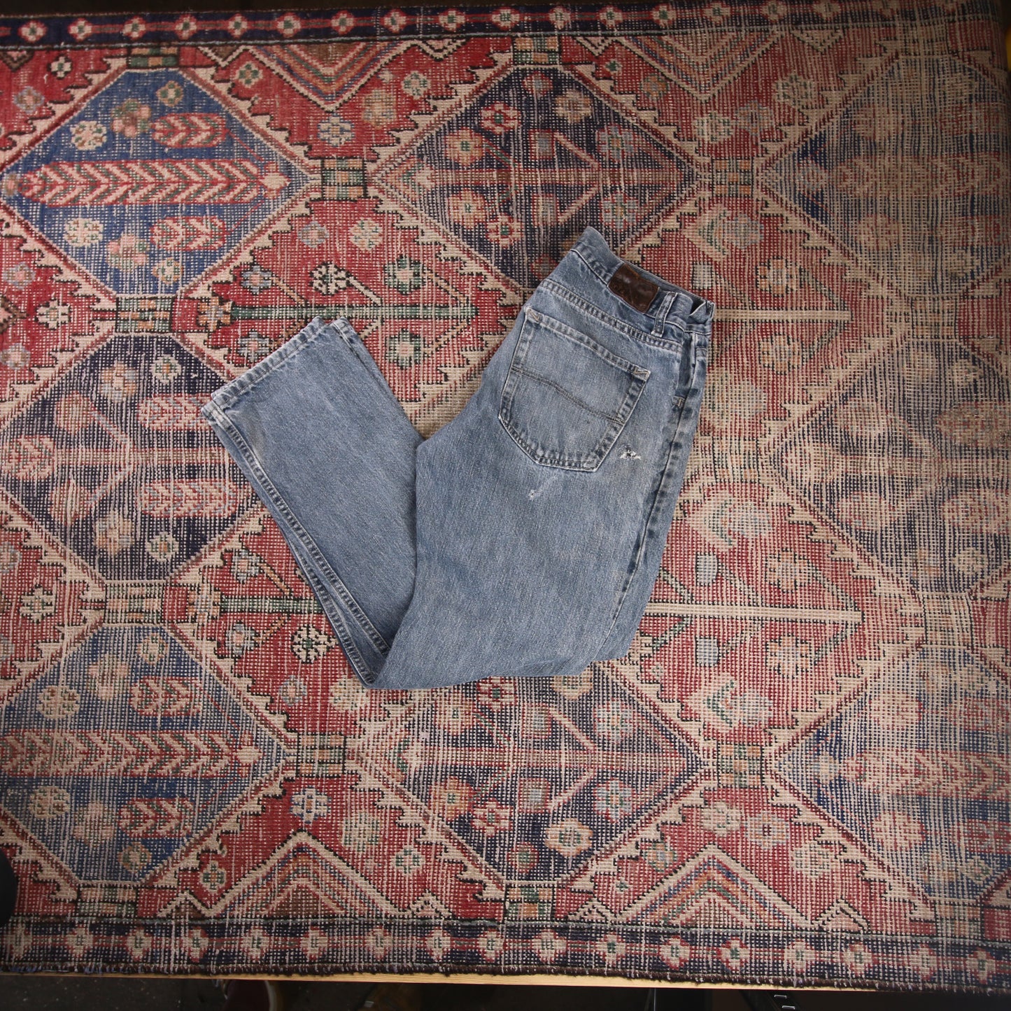 Lee W30 L30 Straight Leg Relaxed Fit Blue Denim Jeans