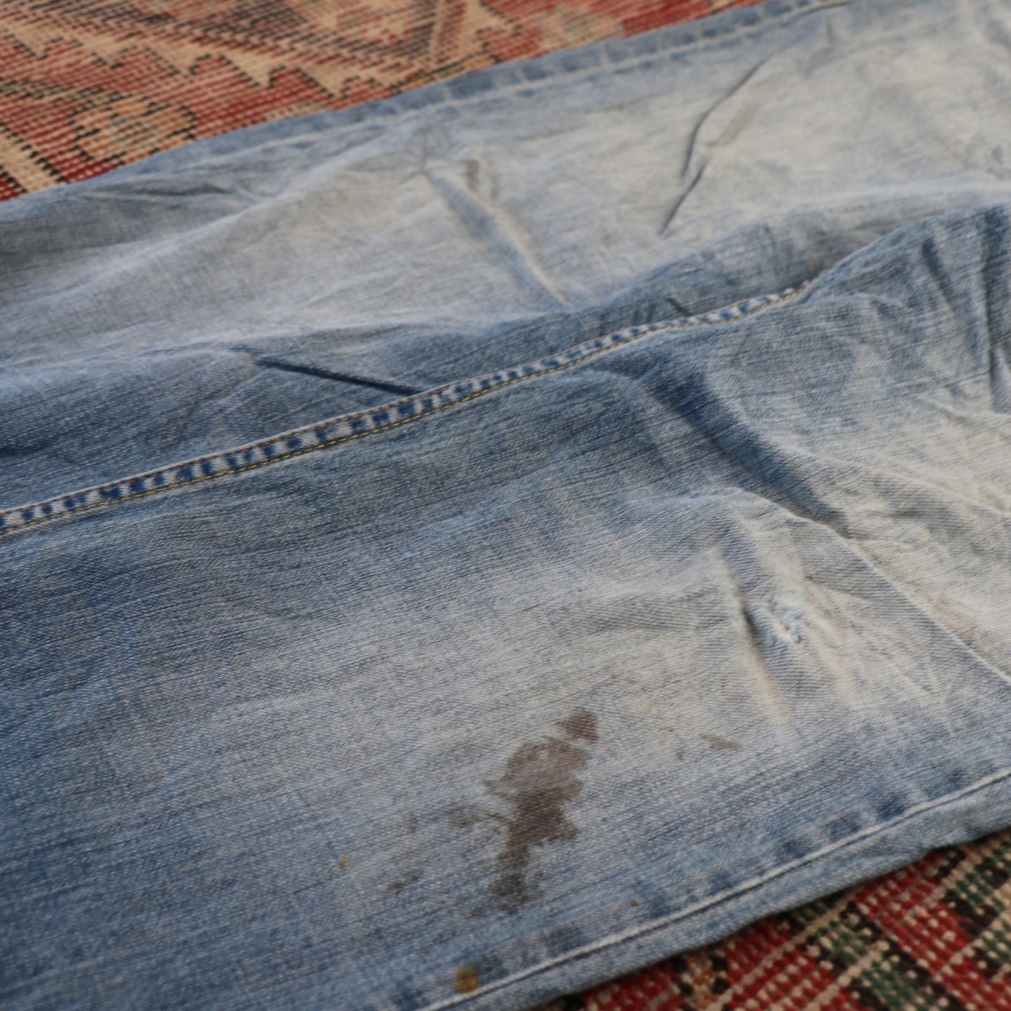 Levi's 506 W34 L26 Straight Leg Blue Denim Jeans