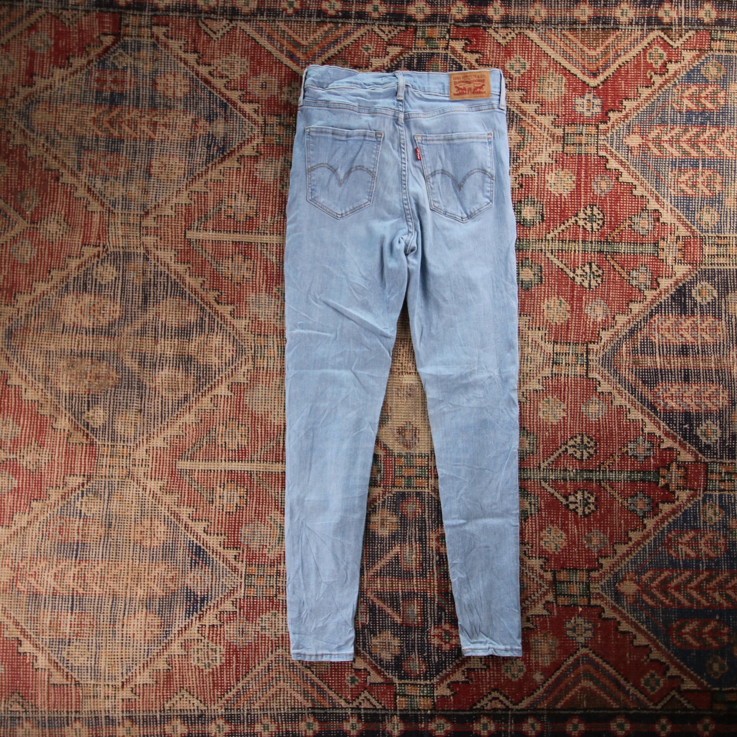 Levi's 720 Red Tab W26 L27 Super Skinny Blue Denim Jeans