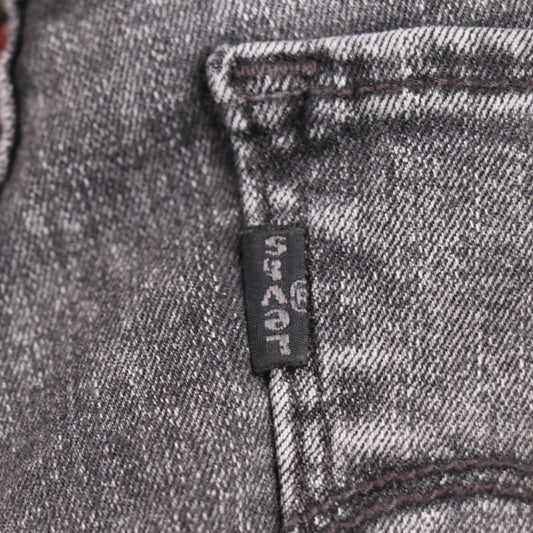 Levi's 710 W24 L28 Skinny Classic Ripped Style Grey Denim Jeans