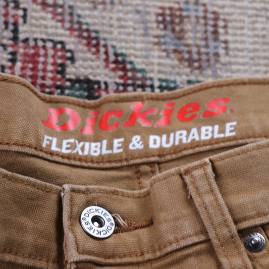 Dickies W34 L25 Carpenter Brown Denim Trousers