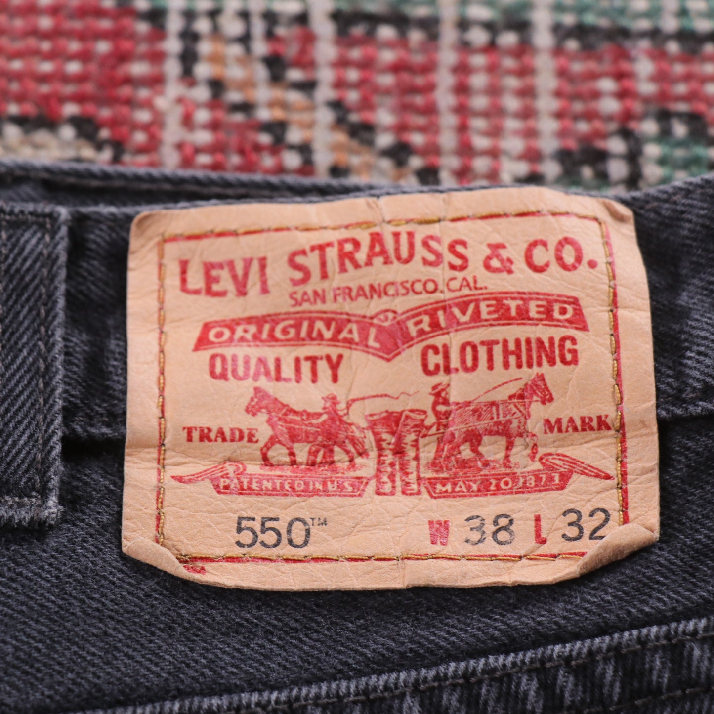 Levi's 550 Red Tab W30 L31 Tapered Leg Relaxed Fit Grey Denim Jeans