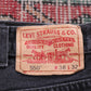Levi's 550 Red Tab W30 L31 Tapered Leg Relaxed Fit Grey Denim Jeans