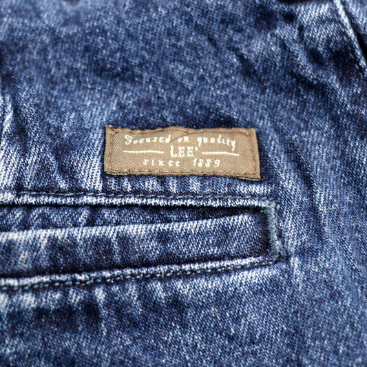 Lee W34 L28 Straight Leg Relaxed Fit Blue Denim Jeans