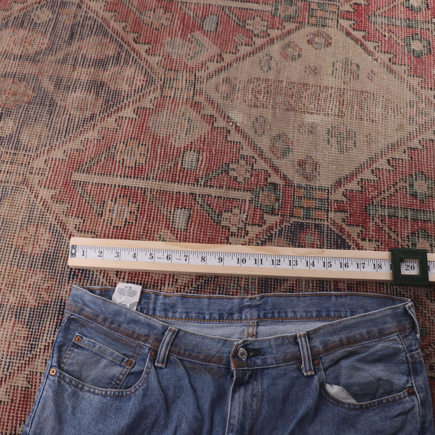 Levi's 550 Red Tab W40 L33 Tapered Leg Relaxed Fit Blue Denim Jeans