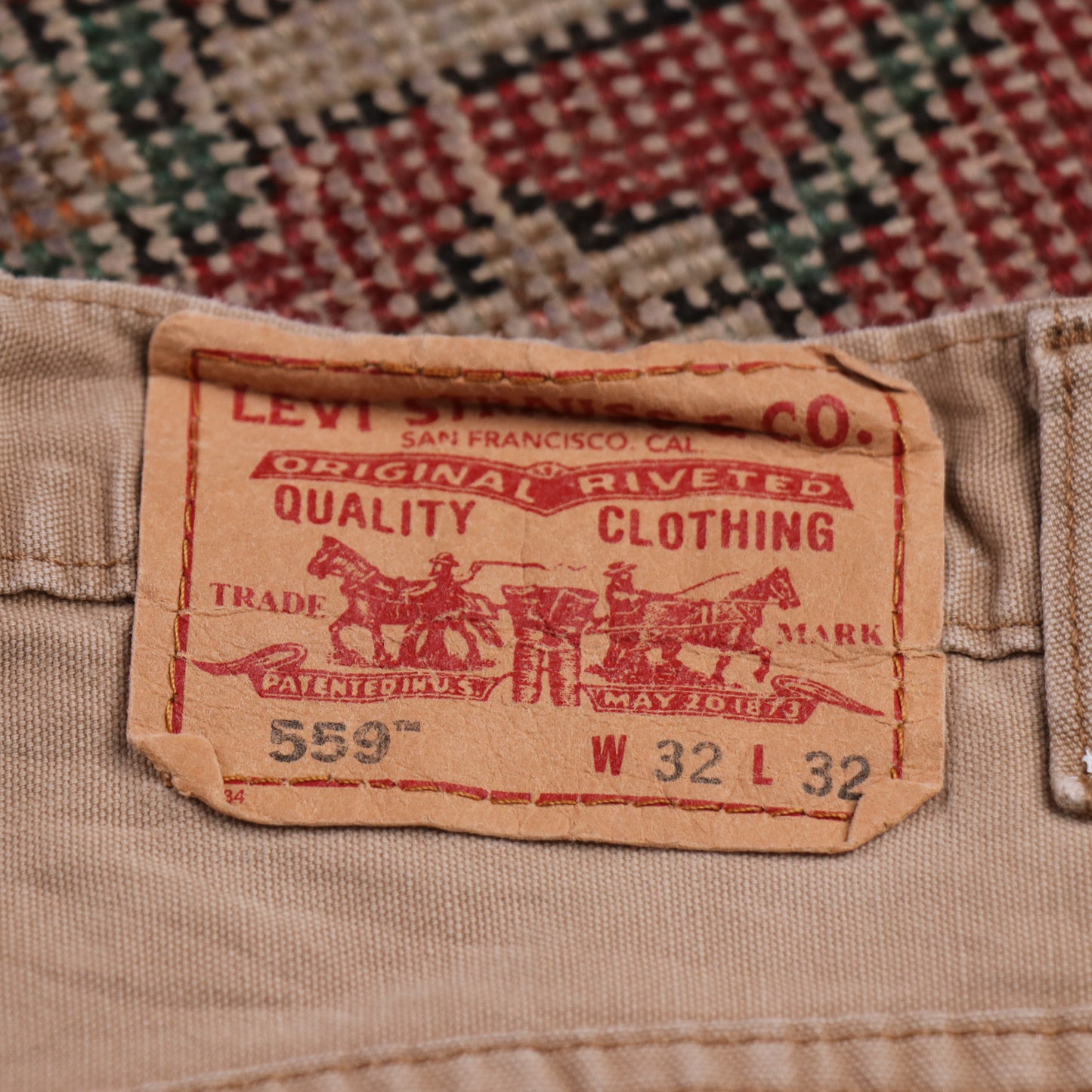 Levi's 559 W32 L31 Straight Leg Relaxed Fit Brown Denim Jeans