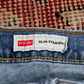Wrangler W32 L29 Straight Leg Slim Fit Blue Denim Jeans
