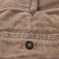 Unbranded W26 L26 Tapered Leg Loose Fit Brown Corduroy Trousers