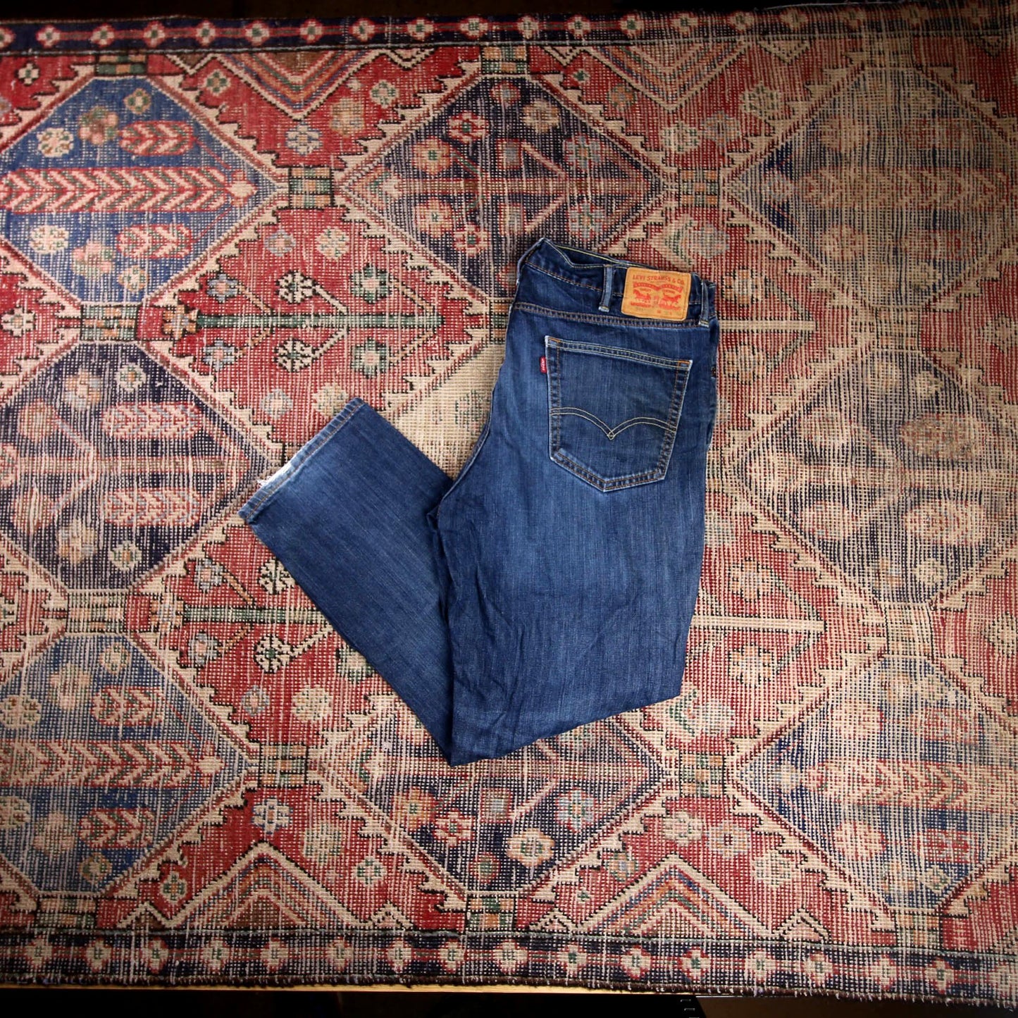 Levi's 541 W38 L28 Tapered Leg Classic Ripped style Blue Denim Jeans