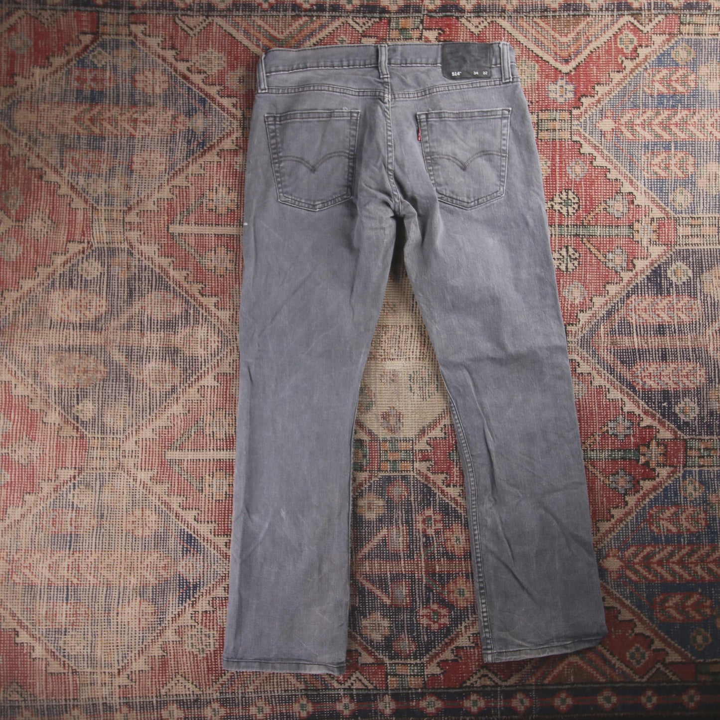 Levi's 514 W34 L30 Straight Leg Grey Denim Jeans